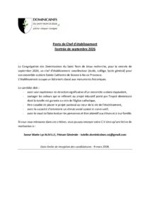 CE 2nd degré - Sainte Catherine 2026