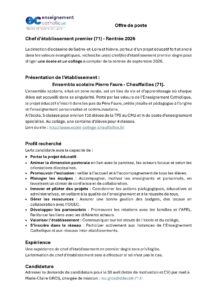 CE1 poste Chauffailles