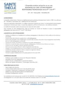 Adjoint de Direction 6ème à 4ème