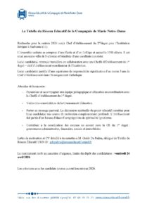 Sévigné CE 2nd degré 2026